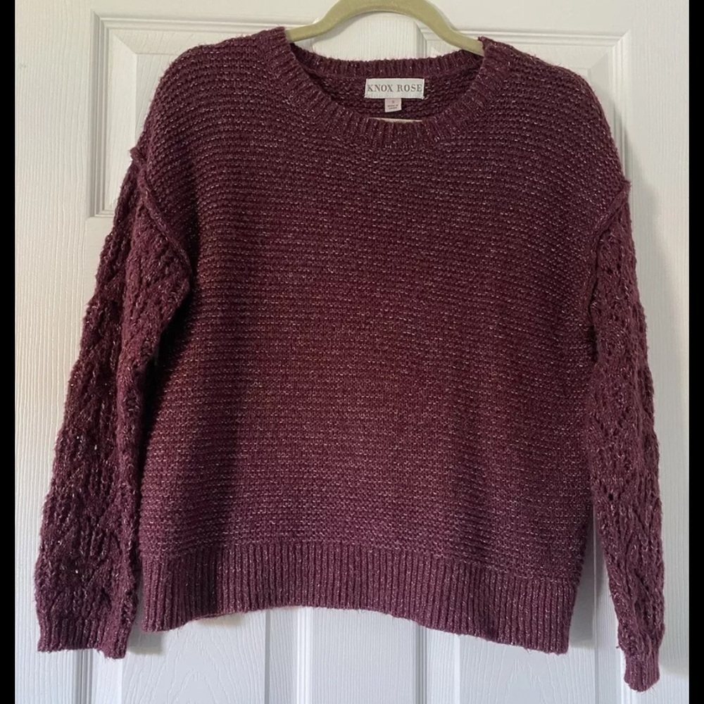 Knox Rose Women's Burgundy Sweater Size Small